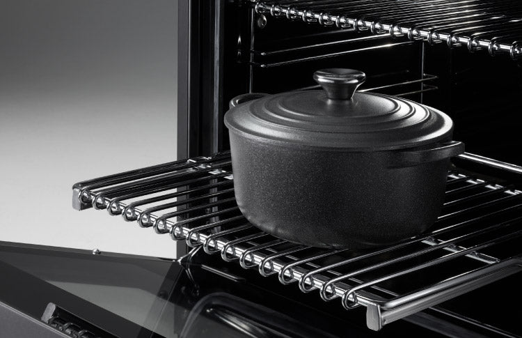 Bertazzoni PRO126G2EXT Duel Fuel Range Cooker (120 cm 6-burner + griddle, Electric Double Oven)