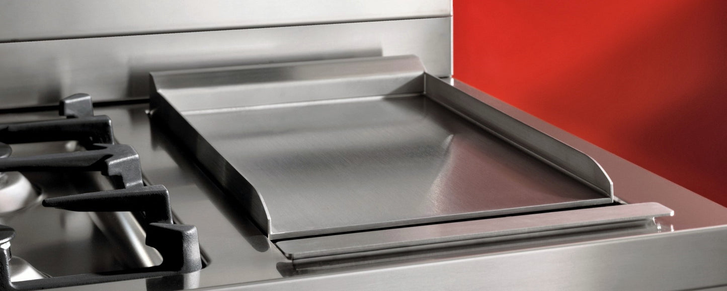 Bertazzoni PRO126G2EXT Duel Fuel Range Cooker (120 cm 6-burner + griddle, Electric Double Oven)