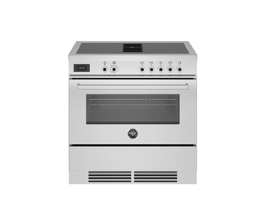 Bertazzoni 90 cm Air-Tec cooker with induction top and integrated hood, Electronic Oven