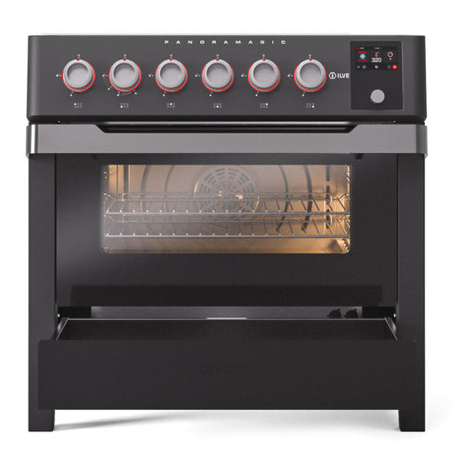 ILVE UPMI09S3MK Panoramagic 36 inch Induction Range in Matte Black