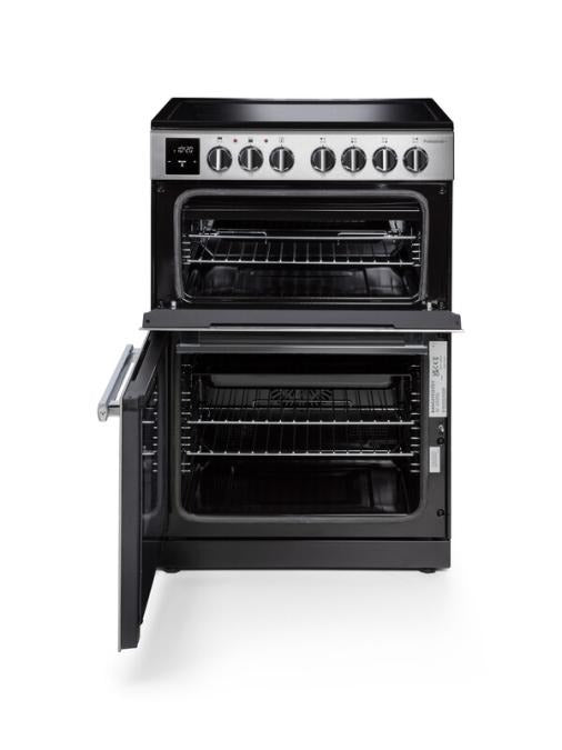 Rangemaster 60cm Professional+ Electric Cooker - Black/Stainless Steel - My Store