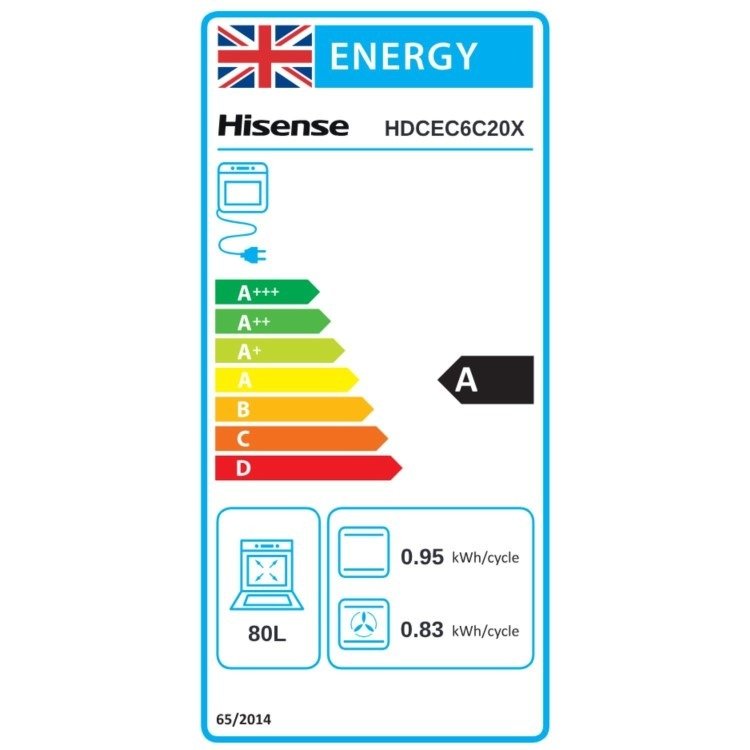 Hisense HDCEC6C20X 60cm Electric Cooker - Silver - My Store