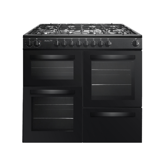 Inalto 100cm Dual Fuel Range Cooker - IR100DFMCB - My Store