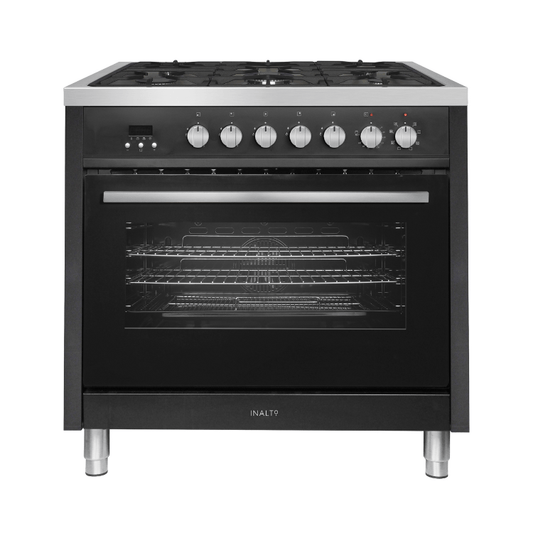 Inalto 90cm Single Dual Fuel Range Cooker - IR90DFB - My Store