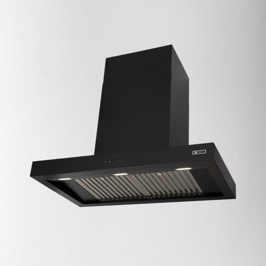 Luxair Lusso 120cm Semi Professional T Shaped Cooker Hood - Black - My Store
