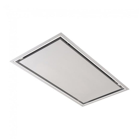 Luxair Luxair Caporra 120cm x 50cm Ceiling Cooker Hood with Powerful External Flat Roof Mounted Motor - Stainless Steel - My Store