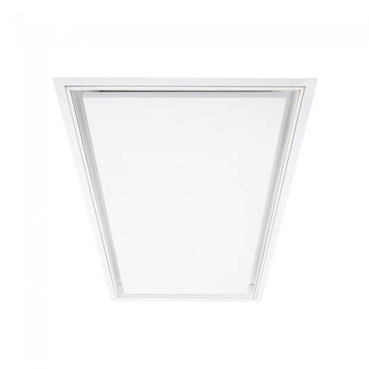 Luxair Luxair Caporra 120cm x 50cm Ceiling Cooker Hood with Powerful External Flat Roof Mounted Motor - White - My Store